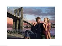 Kunstdruk Brooklyn Nights Chris Consani 80x60cm