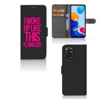 Xiaomi Redmi Note 11/11S Hoesje met naam Woke Up - Origineel Cadeau Zelf Maken Xiaomi Redmi Note 11/11S Hoesje met naam Woke Up - Origineel Cadeau Zelf Maken