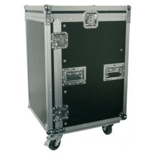 Power Dynamics PD-F16U8 19" Flightcase Rack met zwenkwielen 16HE + 8HE