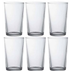 6x Drinkglazen/waterglazen transparant Chope 280 ml - Longdrinkglazen