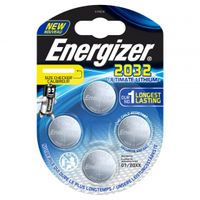 Energizer Ultimate Lithium 3V knoopcel batterijen (CR2032) 4 stuks - thumbnail