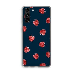 Framboosjes: Samsung Galaxy S21 Plus Transparant Hoesje