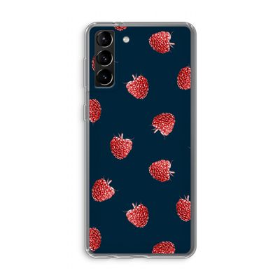 Framboosjes: Samsung Galaxy S21 Plus Transparant Hoesje