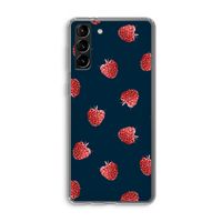 Framboosjes: Samsung Galaxy S21 Plus Transparant Hoesje