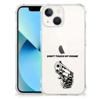 iPhone 13 mini Anti Shock Case Gun Don&apos;t Touch My Phone
