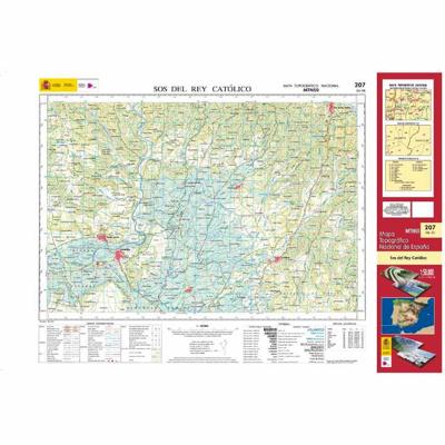 Topografische kaart 207 MT50 Sos del Rey Católico | CNIG - Instituto Geográfico Nacional1