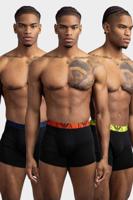 EA7 Emporio Armani Boxershorts 3-Pack Oranje/Groen/Blauw - Maat S - Kleur: Zwart | Soccerfanshop