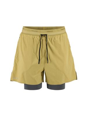 Craft hypervent 2-in-1 hardloopbroek heren khaki
