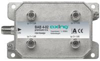 Axing BAB 4-02 Kabel-TV lasdoos 4-voudig 5 - 40 Mhz, 40 - 470 MHz, 470 - 862 MHz, 862 - 1006 MHz
