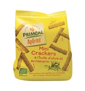 Aperitive mini crackers olijf rozemarijn bio
