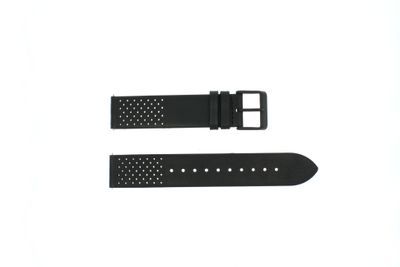 Timex horlogeband PW2R26800 Leder Zwart 20mm
