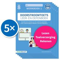 Doorstroomtoets Leer- en Oefenboek - Werkboek 1 + Online video-uitleg (set van 5) (Paperback)