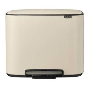 Brabantia Bo Pedaalemmer 34 Liter (11 + 23 Liter) - Soft Beige