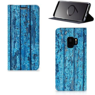 Samsung Galaxy S9 Book | Wallet Case | Wood Blue