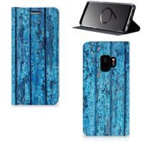 Samsung Galaxy S9 Book | Wallet Case | Wood Blue