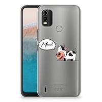 Nokia C21 Plus Telefoonhoesje met Naam Cow