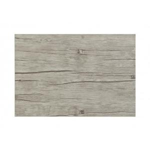 Tafel placemats met hout look print - 12x - grijs - 45 x 30 cm - pvc