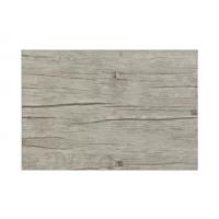 Tafel placemats met hout look print - 12x - grijs - 45 x 30 cm - pvc