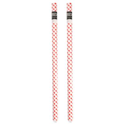 Inpakpapier - 2x - rollen - hartjes print - 200 x 70 cm - Valentijnsdag - cadeaupapier