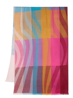 Paul Smith écharpe Swirl Stripe à design colour block - Multicolore