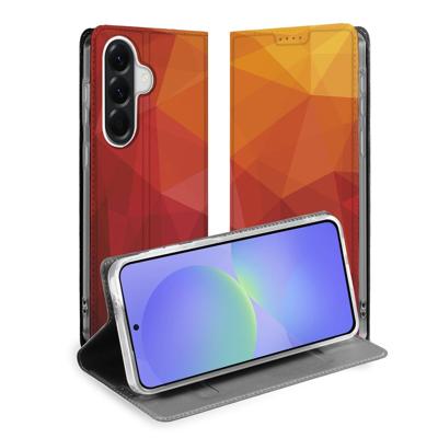 Book Case Samsung Galaxy A37 Polygon Red
