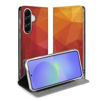 Book Case Samsung Galaxy A37 Polygon Red