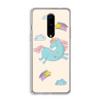 Vliegende eenhoorn: OnePlus 8 Transparant Hoesje