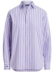 Polo Ralph Lauren striped two-tone cotton shirt - Violet