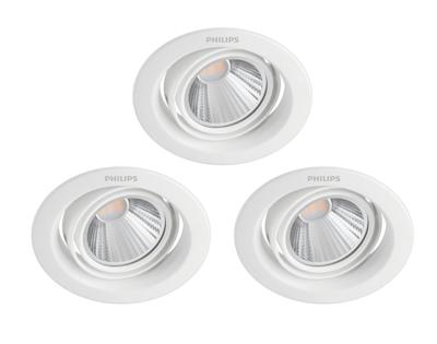 Philips Set van 3 inbouwspotsPomeron 7W - 2700K - 25806800