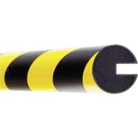 Moravia 422.17.696 Beschermprofiel met sleuf Zwart, Geel (Ø x l) 40 mm x 1000 mm