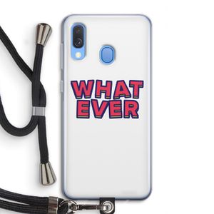 Whatever: Samsung Galaxy A40 Transparant Hoesje met koord