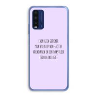 Tequila: Xiaomi Redmi 9T Transparant Hoesje