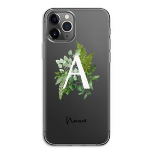 Green Brush: iPhone 11 Pro Transparant Hoesje