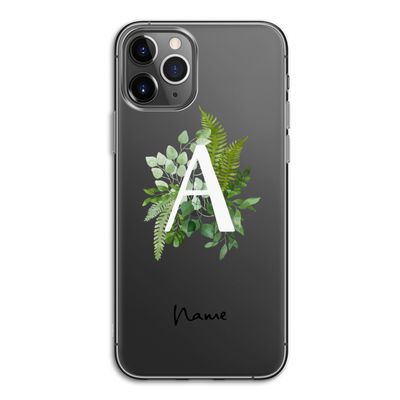 Green Brush: iPhone 11 Pro Transparant Hoesje