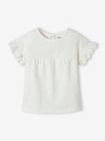 Personaliseerbaar T-shirt baby van biokatoen ecru