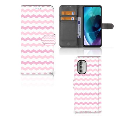 Motorola Moto G51 5G | Telefoon Hoesje | Waves Roze