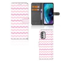 Motorola Moto G51 5G | Telefoon Hoesje | Waves Roze