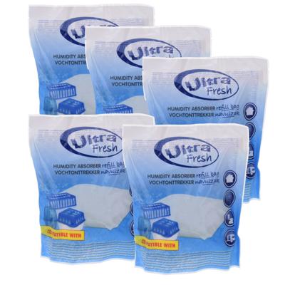 Navulling voor vochtonttrekkers - 5x - 450 gram - vochtvangers - vochtopnemers