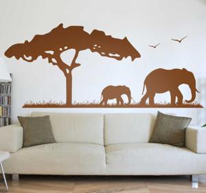 Sticker Afrika safari olifanten