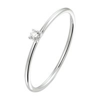 Ring Luxe witgoud-diamant 0.05ct H Si 2,5 mm