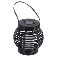 Grundig soloar led lantaarn 15x16 cm zwart - thumbnail