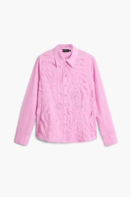 Overhemd met geborduurde golven - RED - XL