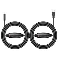 Lindy 43098 USB-kabel 10 m USB 3.2 Gen 1 (3.1 Gen 1) USB A USB B Zwart - thumbnail