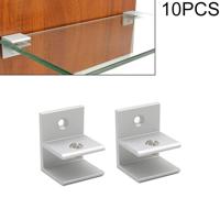 10 STKS F-type aluminiumlegering glas combinatie klem kabinet partitie Fixing clip grootte: S gecliped 5-10mm