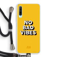 No Bad Vibes: Huawei P Smart Pro Transparant Hoesje met koord