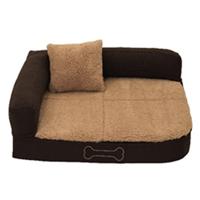 Sun Garden pallina orthopedisch hondenkussen 100x80x27 cm bruin/beige