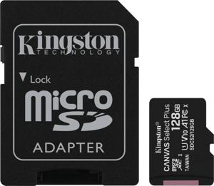 Kingston Canvas Select Plus micro SDXC 128 GB geheugenkaart + adapter