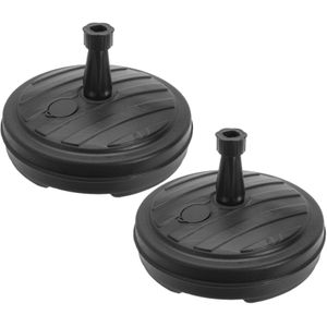 2x Ronde parasolvoet antraciet 42 cm 13 liter