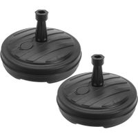 2x Ronde parasolvoet antraciet 42 cm 13 liter - thumbnail