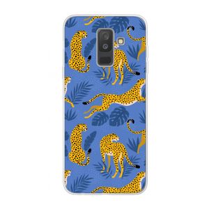 Luipaard: Samsung Galaxy A6 Plus (2018) Transparant Hoesje